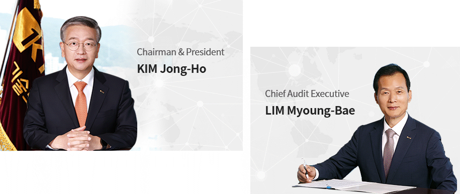 Chairman & President JEONG Yoon-Mo,