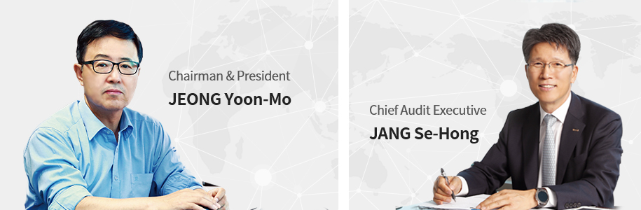 Chairman & President JEONG Yoon-Mo,