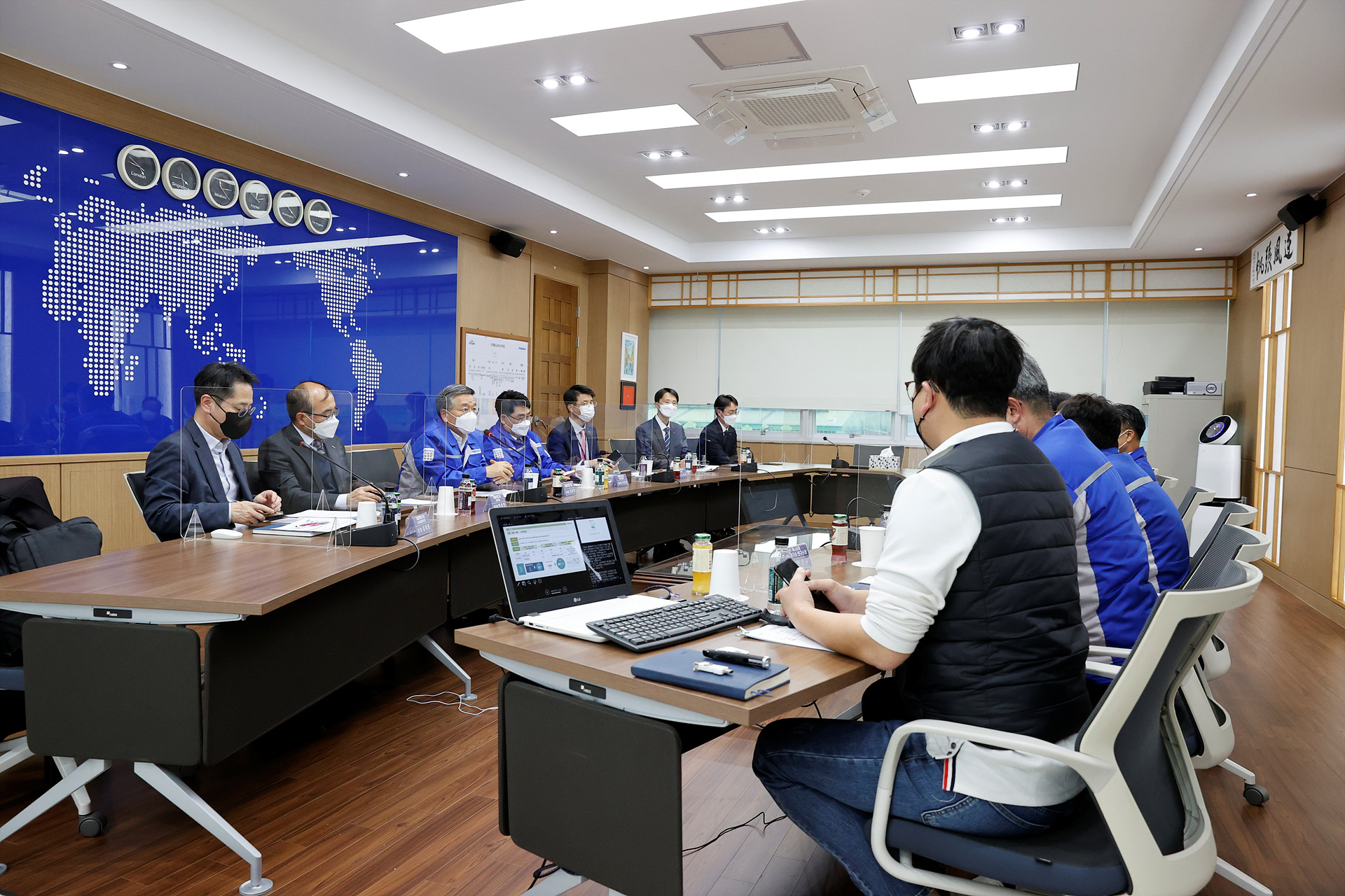  김종호 기보 이사장, 탄소중립의 현장에서 기업 애로사항 청취 모두발언 전체 사진