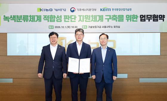 기보, 한국환경산업기술원과 K-택소노미 활용 확산 위해 맞손